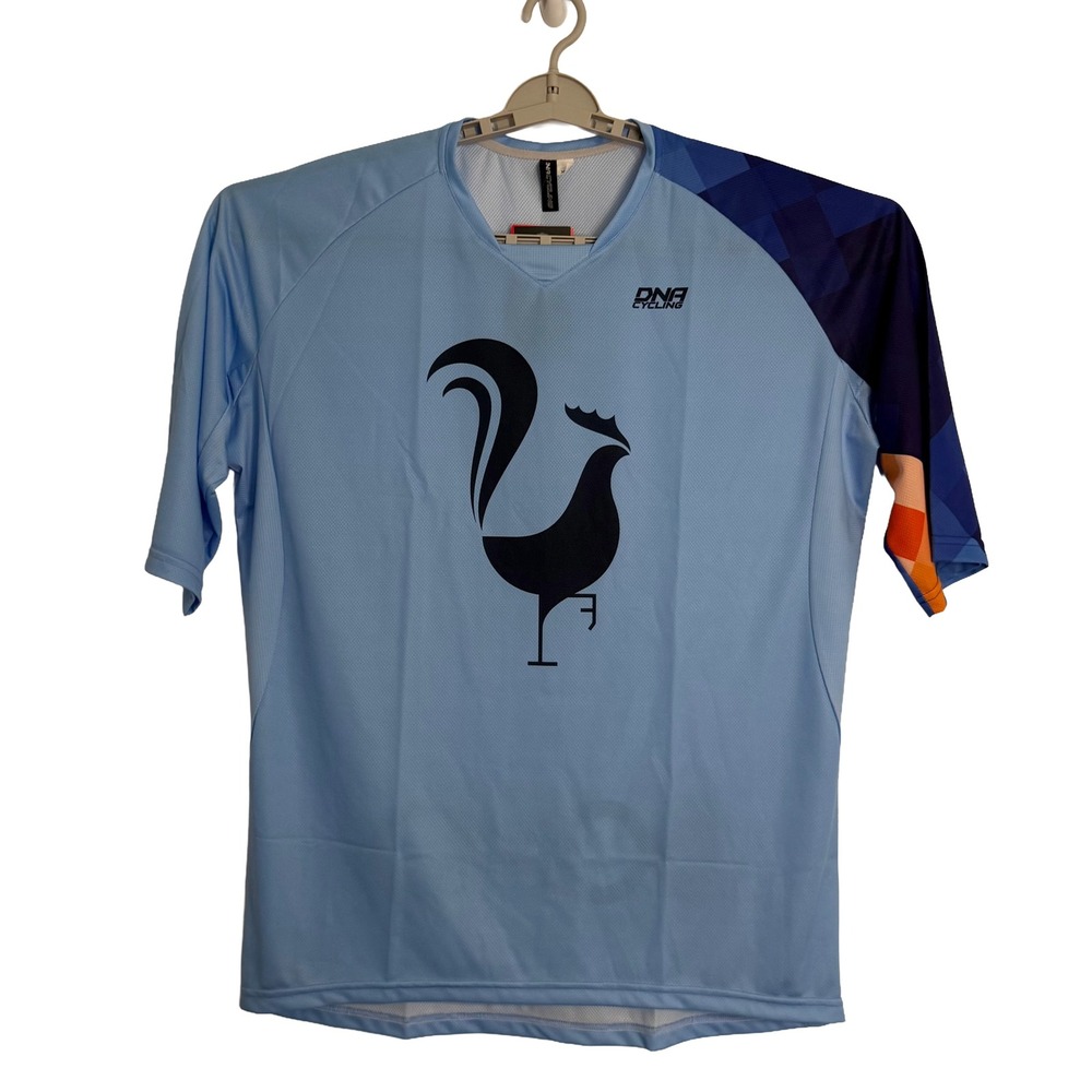 DNA Cycling Enduro Jersey Mens XL Blue NWT Made in Italy MTB 3/4 Sleeve DOMO